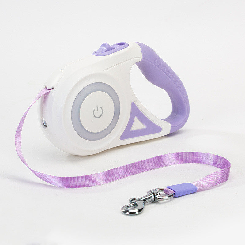Dog Leash Retractable Leash And Dog Collar Spotlight Automatic Pet Dog Cat Traction Rope For Small Medium Dogs Pet Product - NJN NATURES