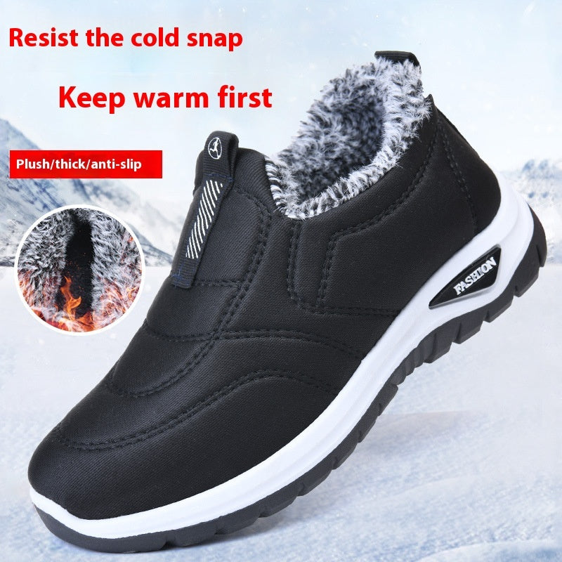 Female Fleece-lined Thickening Thermal Cotton Shoes - NJN NATURES